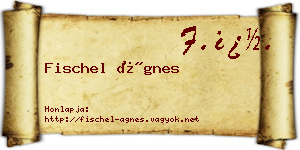 Fischel Ágnes névjegykártya